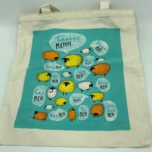 Wheniwasfour sheep canvas tote